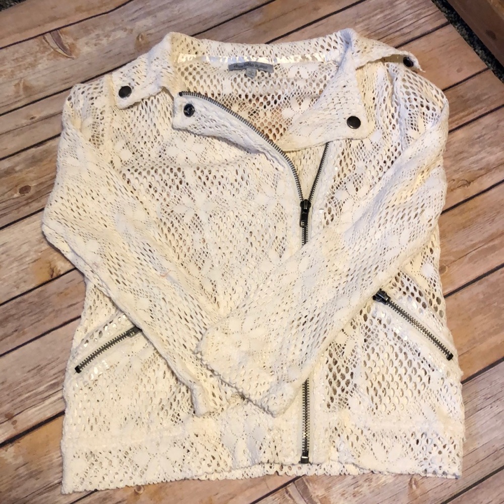 Charlotte Russe Crochet style Blazer